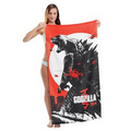 Subli-Cotton Terry Beach Towel (Edge to Edge Printed)